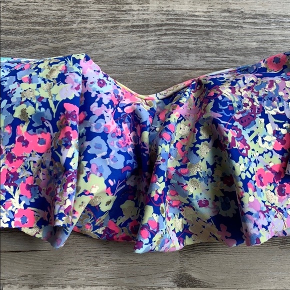 Women's Victoria’s Secret Swimsuit Strapless Bikini Top With Tie Straps Medium - Picture 3 of 14